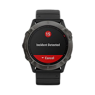 Часы Garmin Fenix 6X Pro Solar титановый серый DLC с черным ремешком