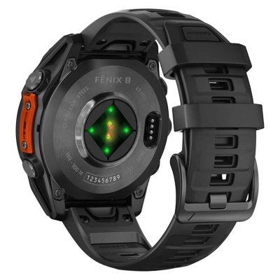 Часы Garmin Fenix 8 Slate Gray 47mm c черным ремешком