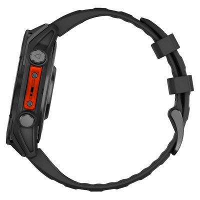 Часы Garmin Fenix 8 Slate Gray 47mm c черным ремешком