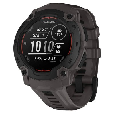Часы Garmin Instinct E Black 45mm c угольно-черным ремешком
