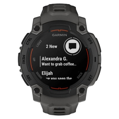 Часы Garmin Instinct E Black 45mm c угольно-черным ремешком