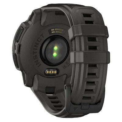 Часы Garmin Instinct E Black 45mm c угольно-черным ремешком